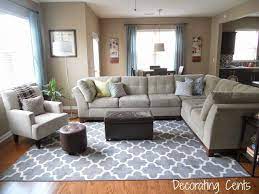 living room rug placement