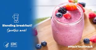 High plant based chocolate protein smoothie for healthy breakfast or healthy snack! Cdc Diabetes On Twitter Looking For A Quick And Easy Breakfast That Ll Give You A Morning Boost Customize This Yogurt And Almond Milk Smoothie Recipe With Your Favorite Fruits For A Sipping
