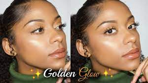 simple golden glow makeup tutorial