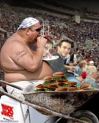 Image result for fat people eating burger