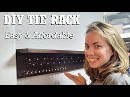 How To Make A Tie Rack Easy And