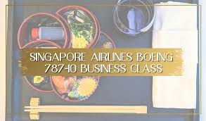 Review Of Singapore Airlines Boeing 787