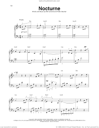 nocturne sheet for harp solo pdf