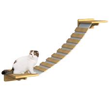 Leave 9 to 12 inches between shelves no doubt, your cat will make use of the shelves for naps too, so incorporating cosy areas with soft bedding and blankets is an idea we love too. Autcarible Cat Ladder Steps Pet Cat Wall Mount Staircase Climbing Shelf Walmart Com Walmart Com
