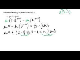 Solving An Exponential Equation With X