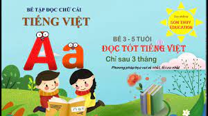 Bé tập đọc chữ cái Tiếng Việt