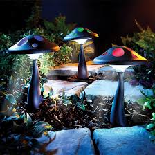 Solar Colour Changing Mushroom Stake