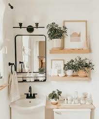 26 Beautiful Bathroom Plant Shelf Ideas