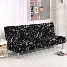black sofa cover spandex folding sofa