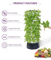 64 plants vertical hydroponic grow
