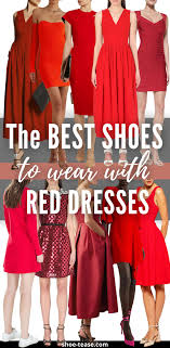 color shoes to pair with red dresses