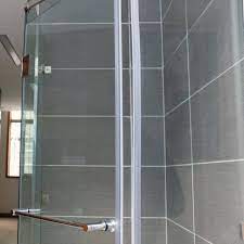 frameless glass shower enclosure door