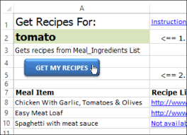 excel weekly meal planner with ping