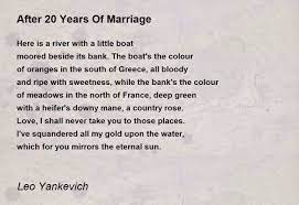 20 years of marriage poem by leo yankevich
