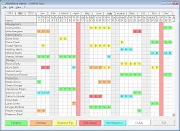 Employee Vacation Planner Template Excel 2019 Templates