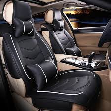 Leather Waterproof Black Car Seat