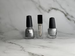 silver metallic nail polish lots of