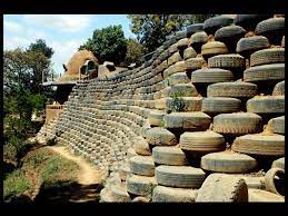 tire retaining walls earthship biotecture