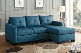 phelps blue reversible sofa chaise