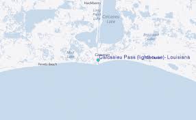 Calcasieu Pass Lighthouse Louisiana Tide Station Location