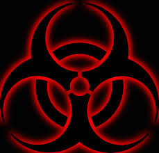 48 red biohazard wallpaper