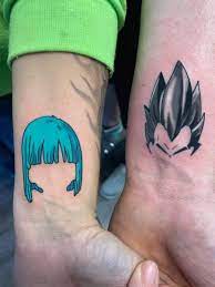 Bulma & Vegeta Couple Tattoos | Dragon ball tattoo, Z tattoo, Dbz tattoo