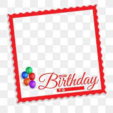 birthday photo frame png vector psd