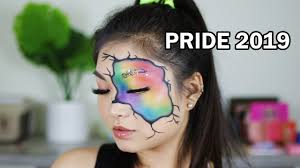 pride makeup tutorial 2019 rainbow