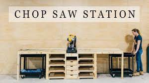 how to build a diy chop saw station