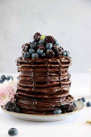 perfect chocolate pancakes with