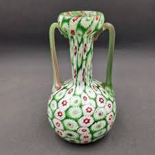 Millefiori Murano Glass Vase By