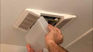 how to change bathroom fan light bulb