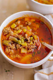 easy vegetable beef soup the salty