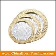 It is simply a plastic plate with a graphic printed on it. Gold Under Plates Cu01 Foshan Cargo Furniture