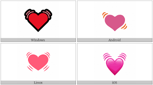beating heart utf 8 icons