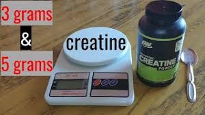 how much is 5 grams of creatine video