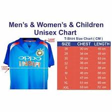 Details About India Team Cricket Player Oppo T Shirt 2019 World Cup