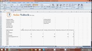 Travel Expense Report Template In Excel Youtube