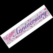 Banners Happy Anniversary Banner Partyshop Co Nz