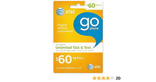 Instant top up in 3 clicks. Amazon Com 60 At T Go Phone Refill Card Shipped By Amazon Electronics