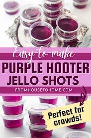 easy purple hooter jello shots