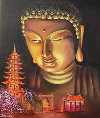 Middle Way Buddhism Acrylic Paint