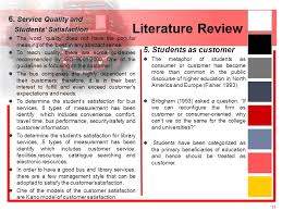 Example about Review of literature on customer preference