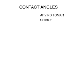 ppt contact angles powerpoint
