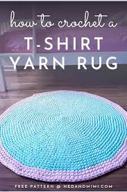 round crochet rug with t shirt yarn