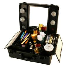 hollywood led makeup case trolley