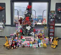 area businesses help santa collect toys