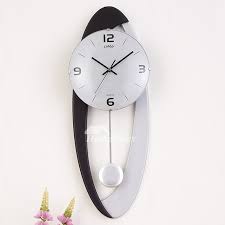 Long Wall Clocks Wooden Brown Black