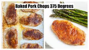 how long to bake pork chops at 375