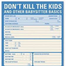 Babysitter Checklist Me Pinterest Babysitter Checklist